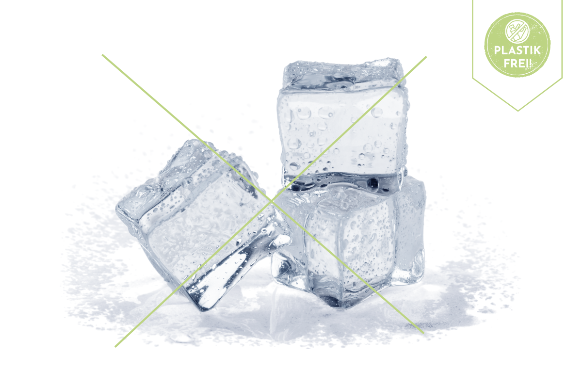 Eiswürfel ohne Wasser | Anwendung nachhaltiger Alternativen