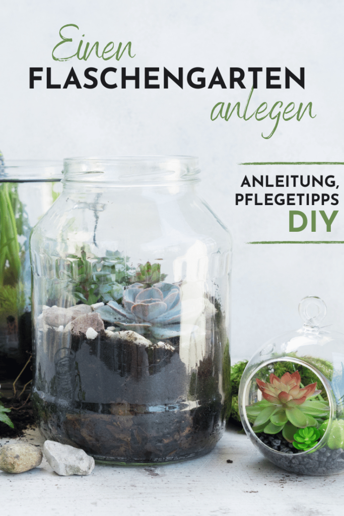 Flaschengarten anlegen - dein Garten im Glas - Anleitung