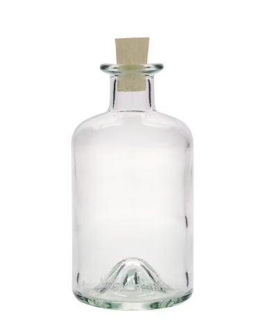 glasflaschen zum befuellen nr. 2 mit korkverschluss