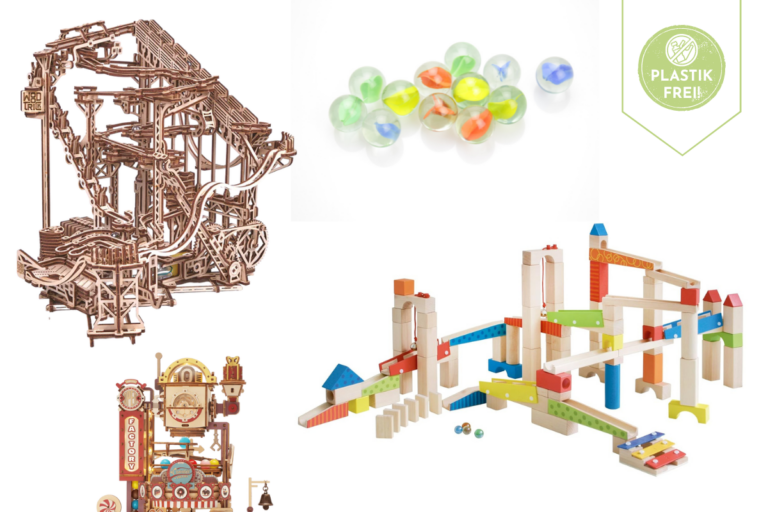 Holz Kugelbahn statt Plastikspielzeug wie dein Kind kreativ und nachhaltig mit Köpfchen spielt