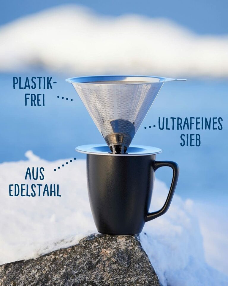 Kaffeeaufsatz Filter aus Edelstahl