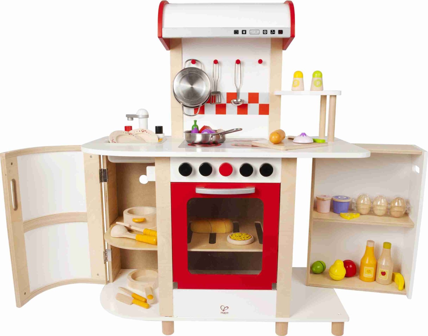 Kinderküche mit Zubehör Spielküche Musik Dampf Spielzeug 43 Teile Küche 