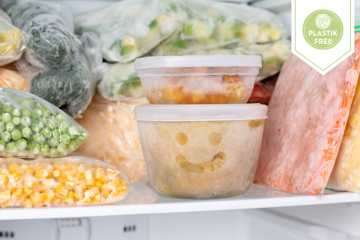 Lebensmittel einfrieren - ohne Plastik - Zero Waste