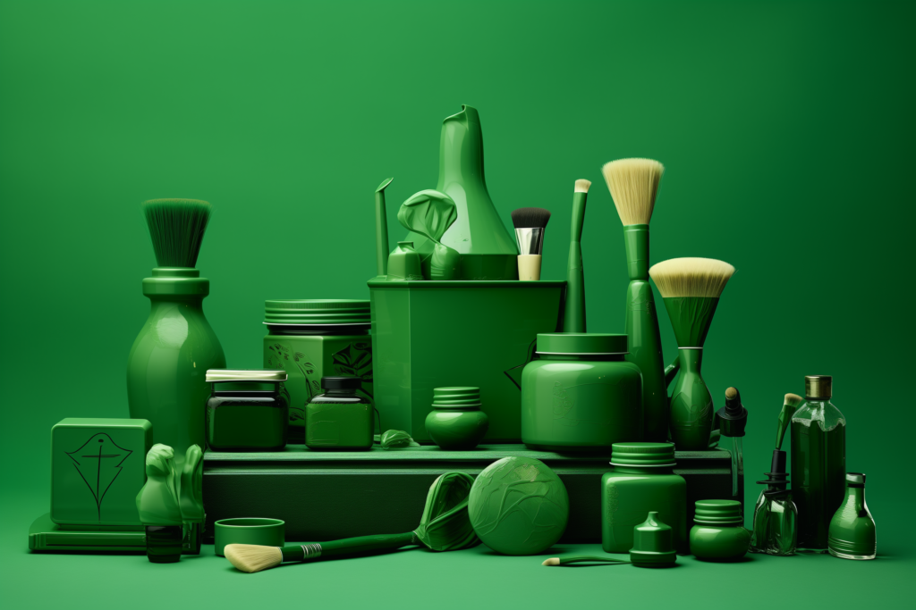 Viele grüne Produkte